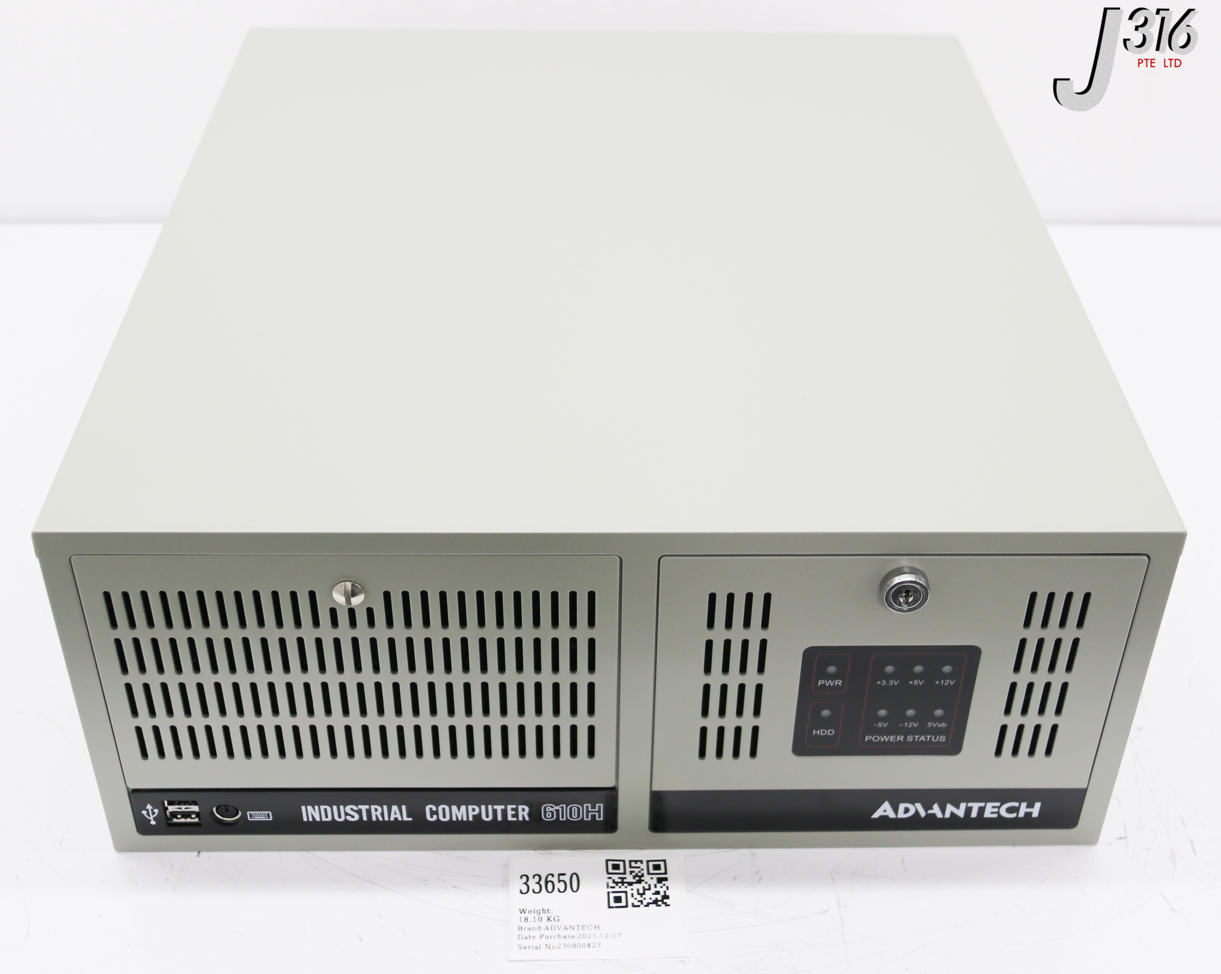 33650 Advantech Industrial Computer 610h P N Ipc 610mb 00xhe